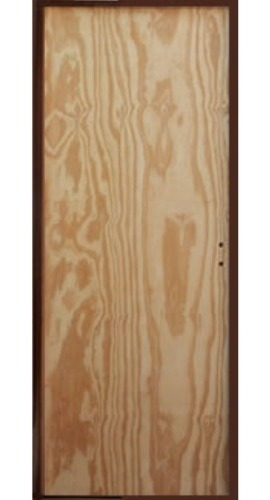 Imagen 1 de 5 de Puerta Placa Pino 70x200 Marco De Chapa (pr)