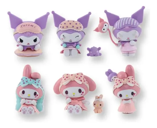 Set De Figuras Hello Kitty- Kuromi Y Melody | Cuotas sin interés