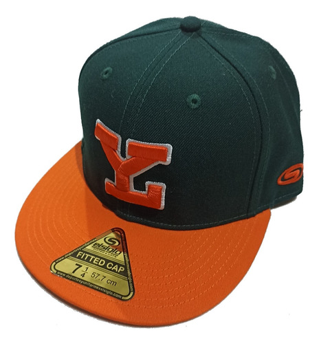 Gorra Cachucha Beisbol Leones Yucatán Naranja Verde Cerrada