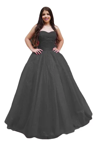 Vestido de 15 anos dourado store com preto
