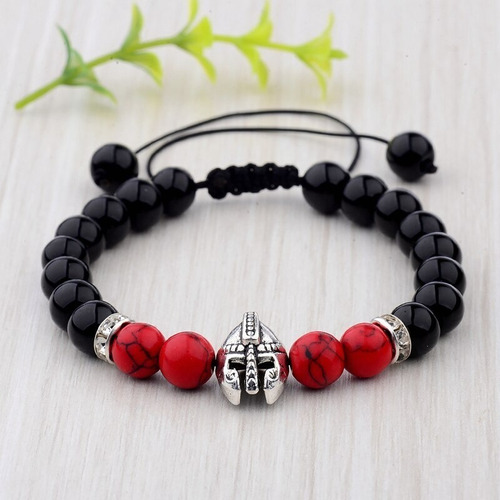 Pulsera Hombre, Dije Casco Gladiador Espartano, Regalo.