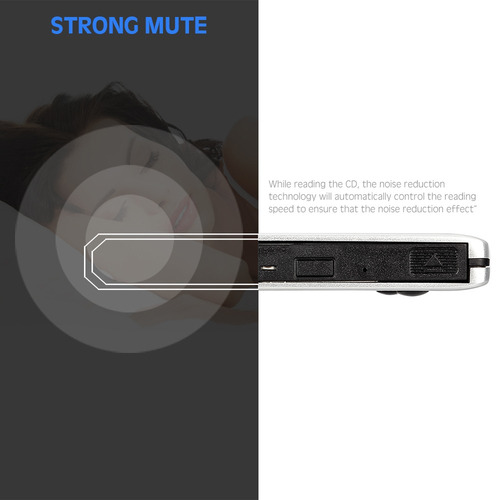 Imagen 5 de 5 de Slim Usb 3.0 Externo Cd Rw Quemador Blu-ray Disco Lector Dvd