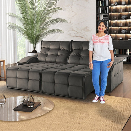 Sofá Retrátil E Reclinável 290cm 2 Lugares M122