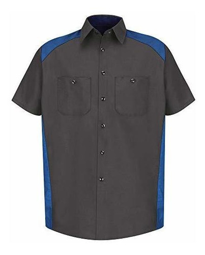 Rojo Kap Automovilismo Camisa De Los Hombres Rojoazul Marino