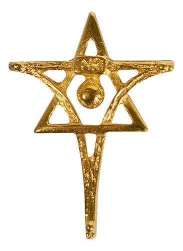 Pin/broche Messiaca Inri Cruz Cristiana Mesiánica Y Estrella