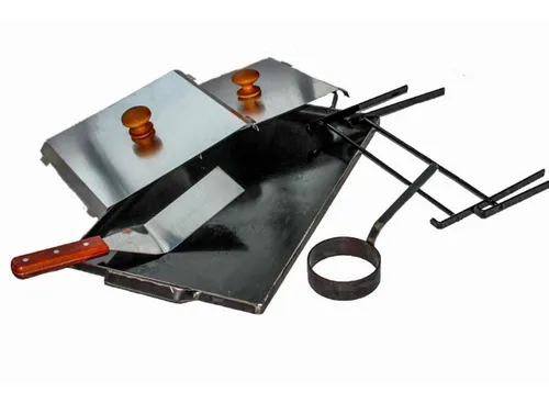 comprar Plancha Chivetera, Hierro 3mm, Tapas,espátula,patas Y Molde
