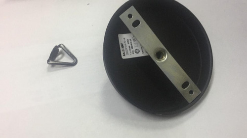 Imagen 4 de 5 de Floron Metalico Acero 11cm P/colgantes C/ Prensa Cable
