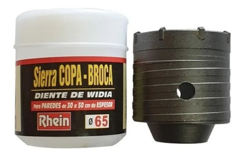 Sierra Mecha Copa Diente Widia Rhein 65 Mm Rosca M22