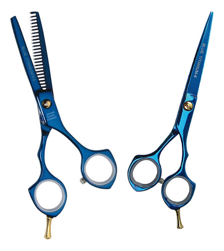 Pack Tijera De Corte & Entre Sacar Kasho Azul 6