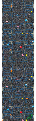 Mob Skateboard Griptape Pac Man Laberinto Color Fantasma