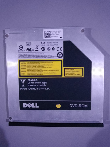 Lector Dvd Dell Modelo: Du10n