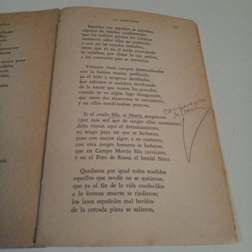 Nuestros Clásicos : La Araucana - De Ercilla , Alonso (Usado)