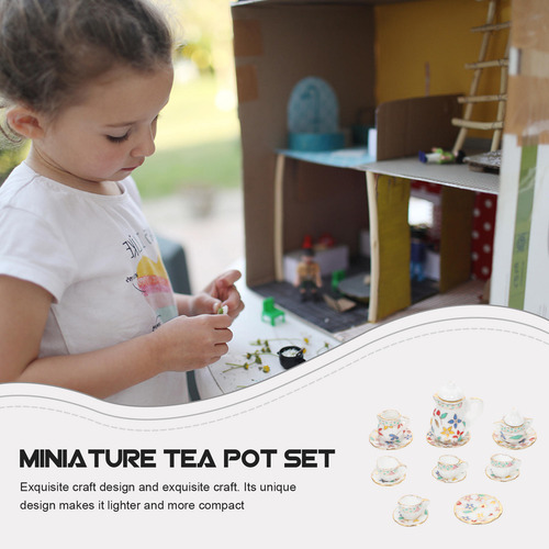 1 Juego De Adorables Teteras Con Forma De Minicasa, Modelo M