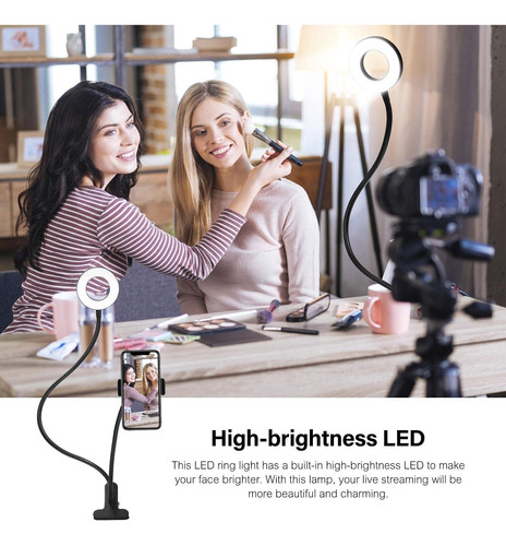 Luz Regulable Para Selfie 4 Tripode Soporte Telefono Led