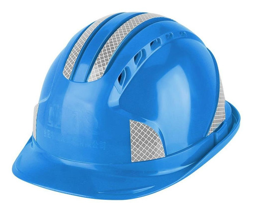 Casco Protector Para Obra En Construcción, De Abs Rígido