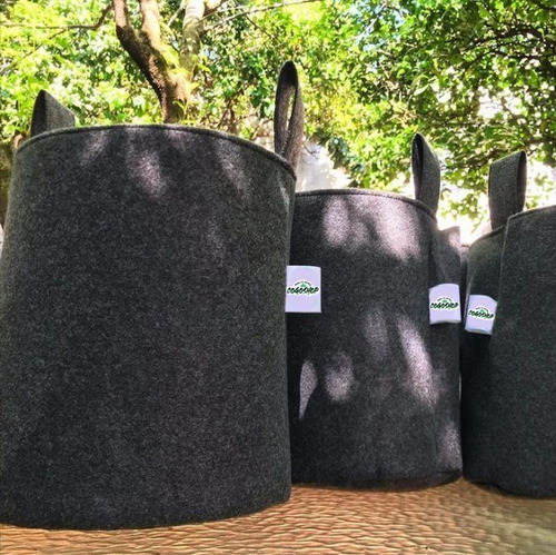 Imagen 3 de 10 de Maceta Textil 20 Litros Geotextil Tela Ecológica Cogoshop