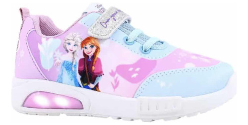 Zapatillas Disney Frozen Luces Deportiva Nenas Footy Oficial