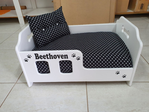 Berço Para Cães,cama Madeira,caminha,-tamanho G 80x55