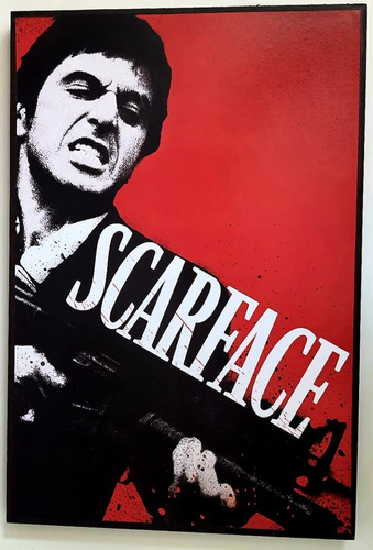 Scarface Cuadro Cartel 46 Cm X 31 Cm