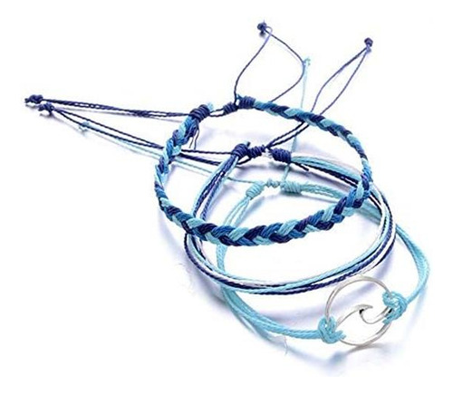 Starain Pulseras De Hilo Azul Para Mujeres Y Niñas Conjunto