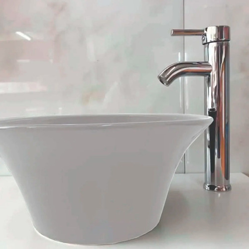 Imagen 4 de 7 de Bacha Loza Apoyo Vanitory Baño Porcelana Oferta Losa Blanca