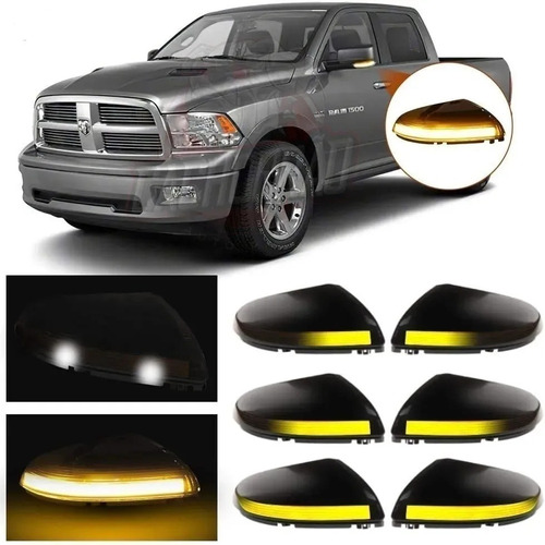 Pisca Fume Led Retrovisor Dinâmico Dodge Ram 2500 2012 2018