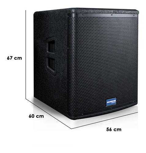 Imagen 3 de 4 de Subwoofer Profesional Dsp 750w Clase D Kronos 18 Steelpro