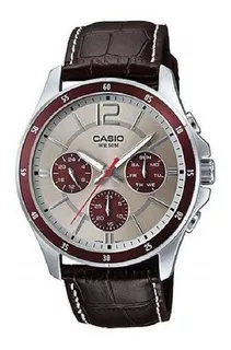 Reloj Casio Mtp-1374l-7a1 Para Caballero Marrón