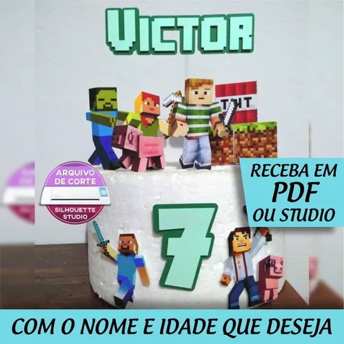 ARQUIVO Topo de bolo Minecraft