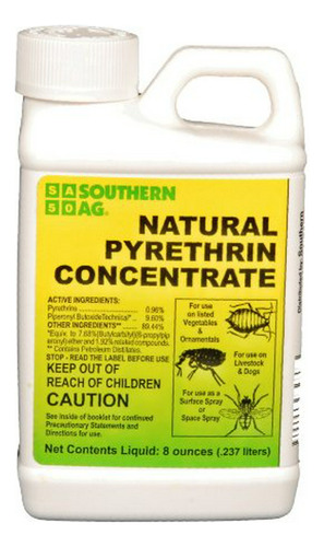 Southern Ag 10401, Concentrado De Piretrina Natural De 8 Oz,