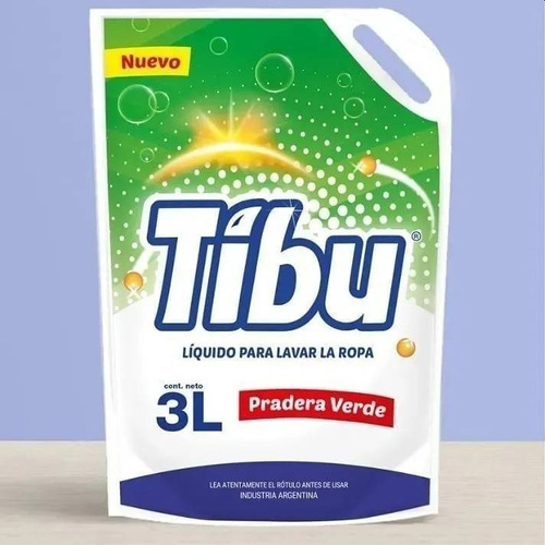 Jabón Liquido Tibu Para Lavar Ropa X 3 Litros