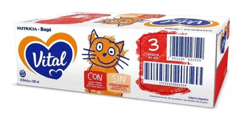 Vital 3 Pack 30 Bricks Leche Líquida Infantil X 200ml