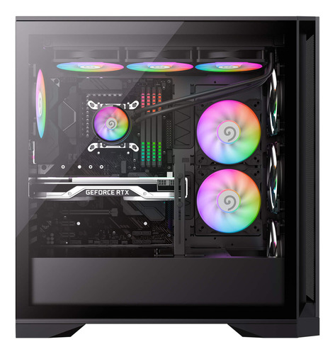 Gabinete Gamemax Full Tower Leader Preto 3-fan