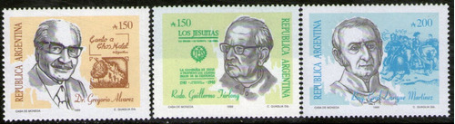 Argentina 3 Sellos Mint Conmemoraciones Históricas Año 1989