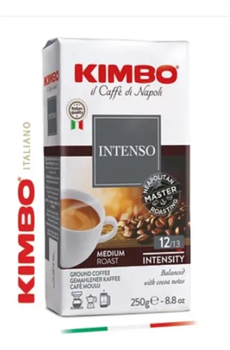 Pack Café Grano Molido Italiano Kimbo Intenso 2x 250(500 Gr)