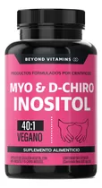 Comprar Inositol 40:1 | Myo Y D-chiro Inositol 100% Puro Premium En Cápsulas Beyond Vitamins | Sin Sabor | Suplemento Alimenticio Myo Y D-chiro Inositol Vegano | 180 Cápsulas