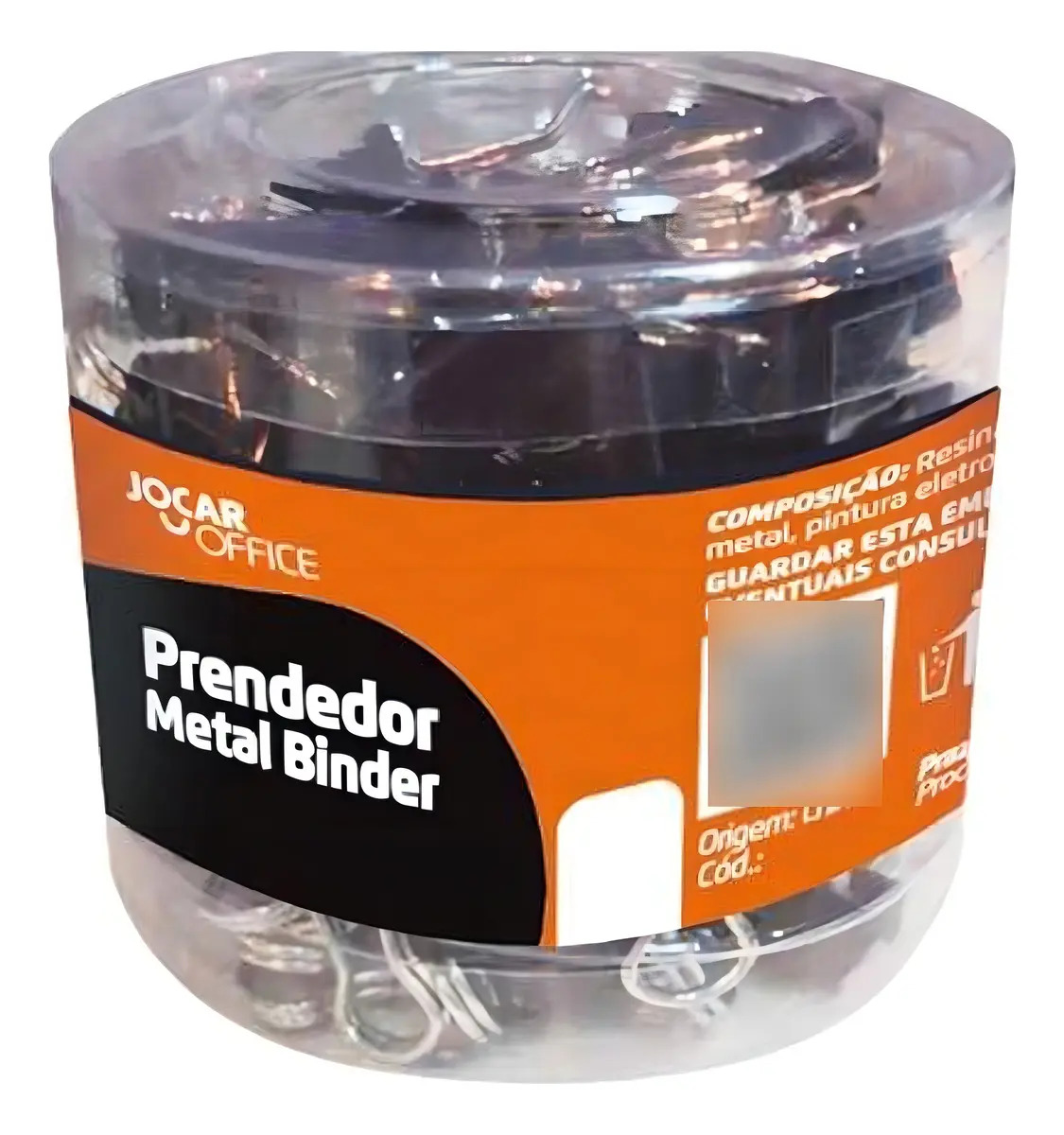 Prendedor De Papel Binder Clip Jocar 51 Mm Pote C/ 12 Durabilidade Para Papel Grampo Clips Prendedor