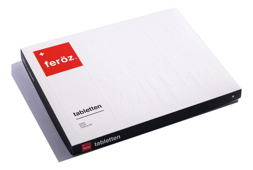 Tabletas De Chocolate 12 Unid. Feroz Chocolates - 360 G.