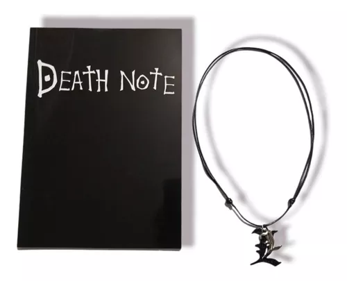 Caderno Death Note Kira Ryuk Anime E Colar L C/ Nota Fiscal