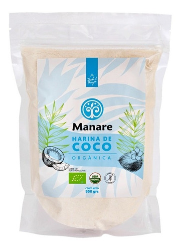 Harina de coco orgánica Manare 500g