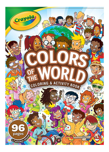 Crayola Libro Para Colorear Colors Of The World, Regalo Para