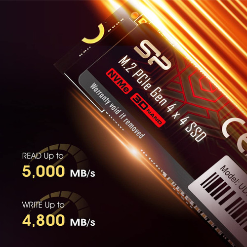 Silicon Power 2tb Ud90 Nvme 4.0 Gen4 Pcie M.2 Ssd R/w Up To