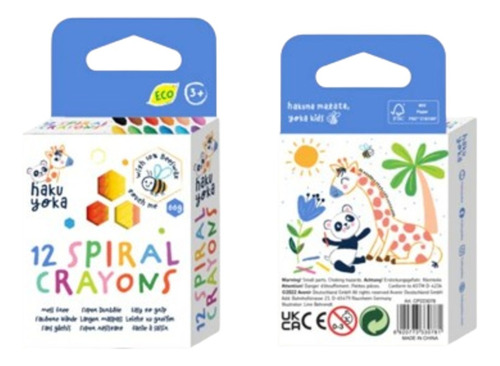 Crayones Espiral 12 Unidades Para Niños Quo Store