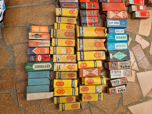 Lote 120 Valvula Rádio Tv Valvulado Rca Hitachi Nec Tungstam (Usado)