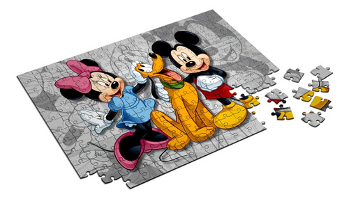 Quebra-cabeça Personalizado Mickey E Minnie 48 Peças