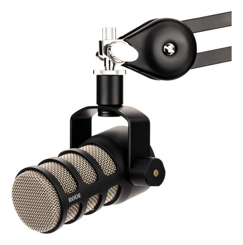 C Micrófono Rode Podmic Dinámico Cardioide Color Negro