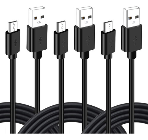 Paquete De 3 Cables De Carga De Ps4 De 10 Pies Para Controla