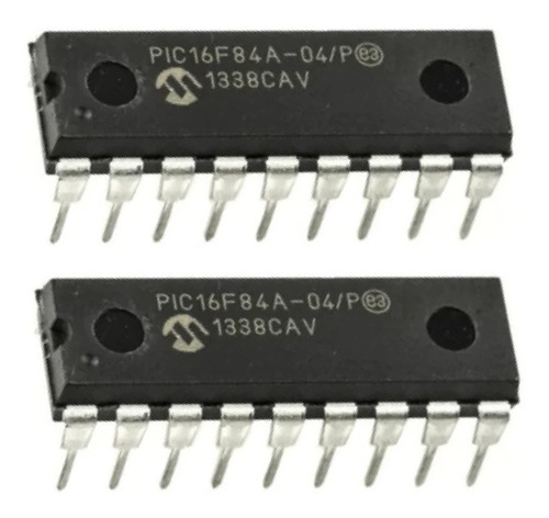 Paquete De 2 Microcontroladores Pic 16f84a/04 16f84a 1kflash