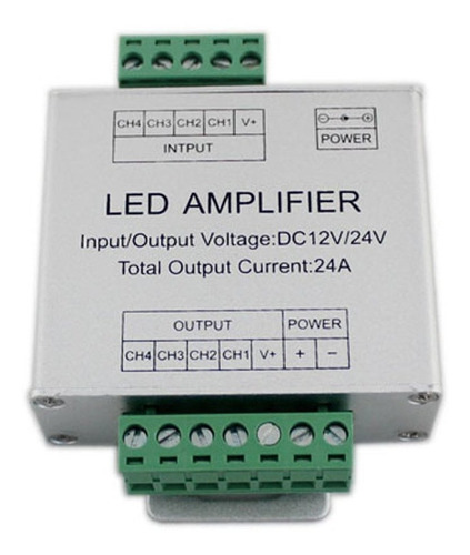 3 canales De Datos Repetidor De Señal Led Rgb Amplifier Driv