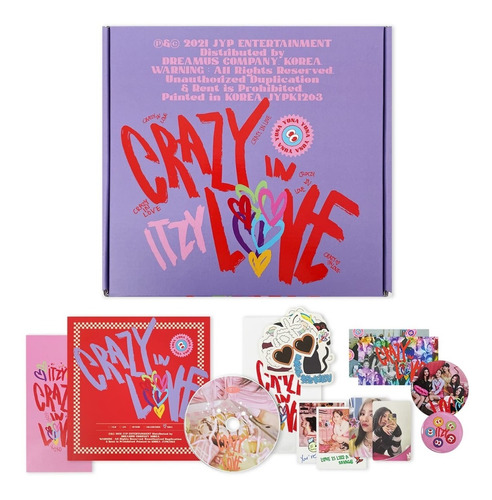 Kpop Itzy 1er Album Crazy In Love Version Yuna (sellado)